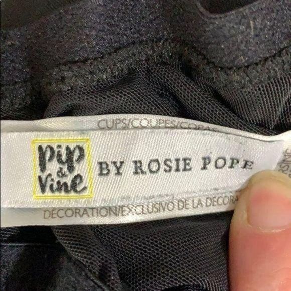 Pip & Vine Rosie Pope Maternity Black Nursing Bra Size 40DD - Picture 2 of 9